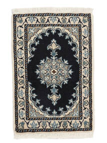  Orientalsk Nain Taeppe Tæppe 40X60 Sort/Mørkegrå (Uld, Persien/Iran)