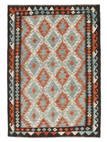  Kelim Afghan Old Style Taeppe 118X169 Grøn/Sort 