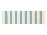 Cotton stripe Taeppe - Lyseblå
