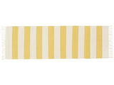 Cotton stripe Taeppe - Gul
